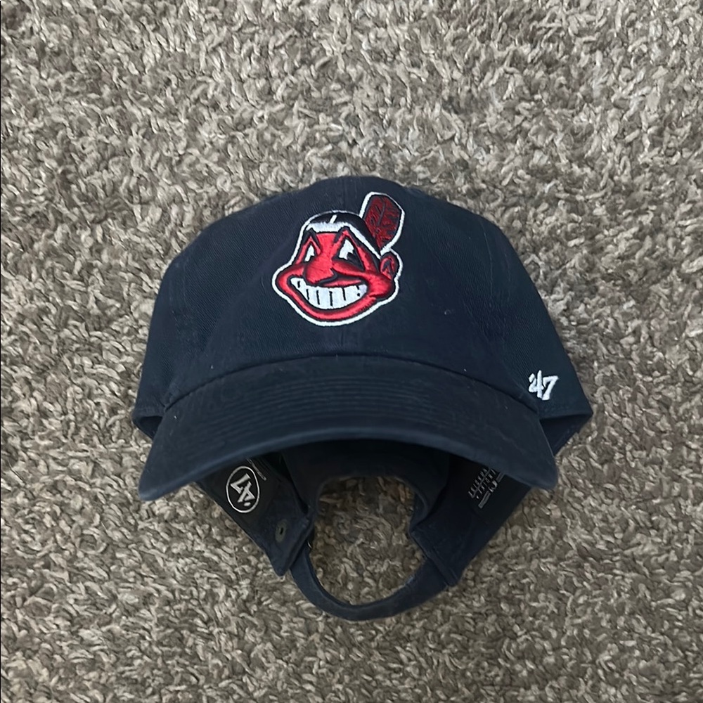 Cleveland Indians Navy Blue 47 Brand baseball cap used